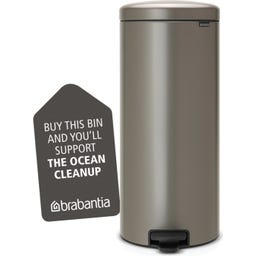 Newicon 30 L pedaalemmer met kunststof binnenbak - Platinum