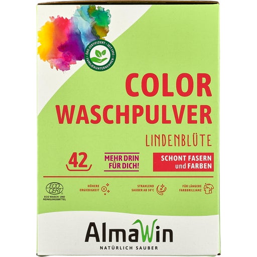 AlmaWin Detersivo in Polvere per Capi Colorati - 2 kg