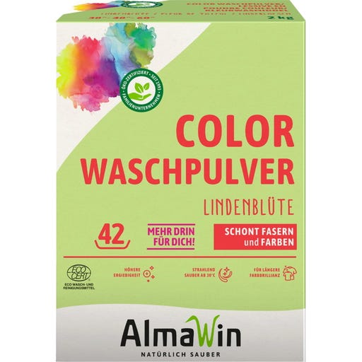 AlmaWin Detersivo in Polvere per Capi Colorati - 2 kg