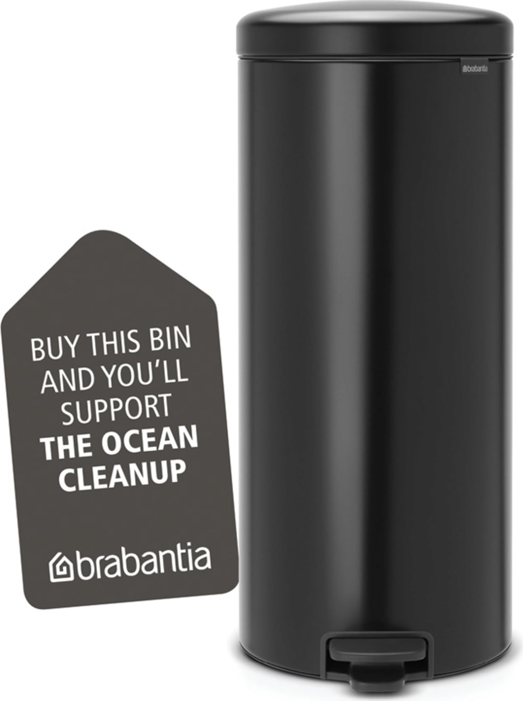 brabantia Treteimer Newicon 30 Liter - Matt Black