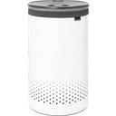 brabantia Wasbox met Plastic Deksel, 60 Liter - White