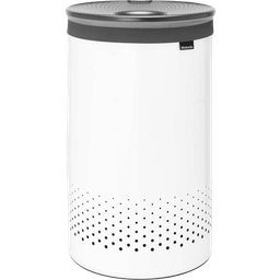 brabantia Wasbox met Plastic Deksel, 60 Liter - White