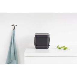 brabantia Pattumiera - Sort & Go, 6 L - Grey