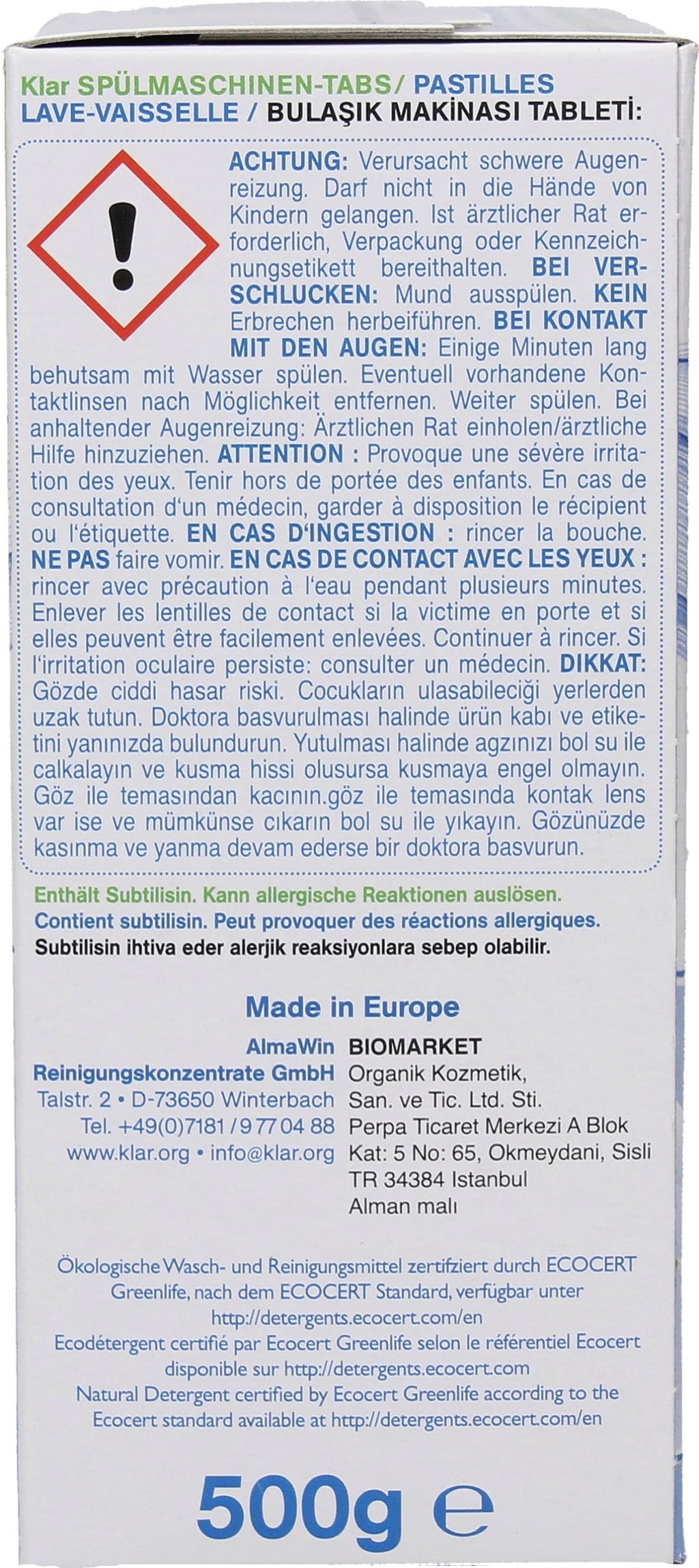 Klar Tablete za perilicu posuđa - 25 komada