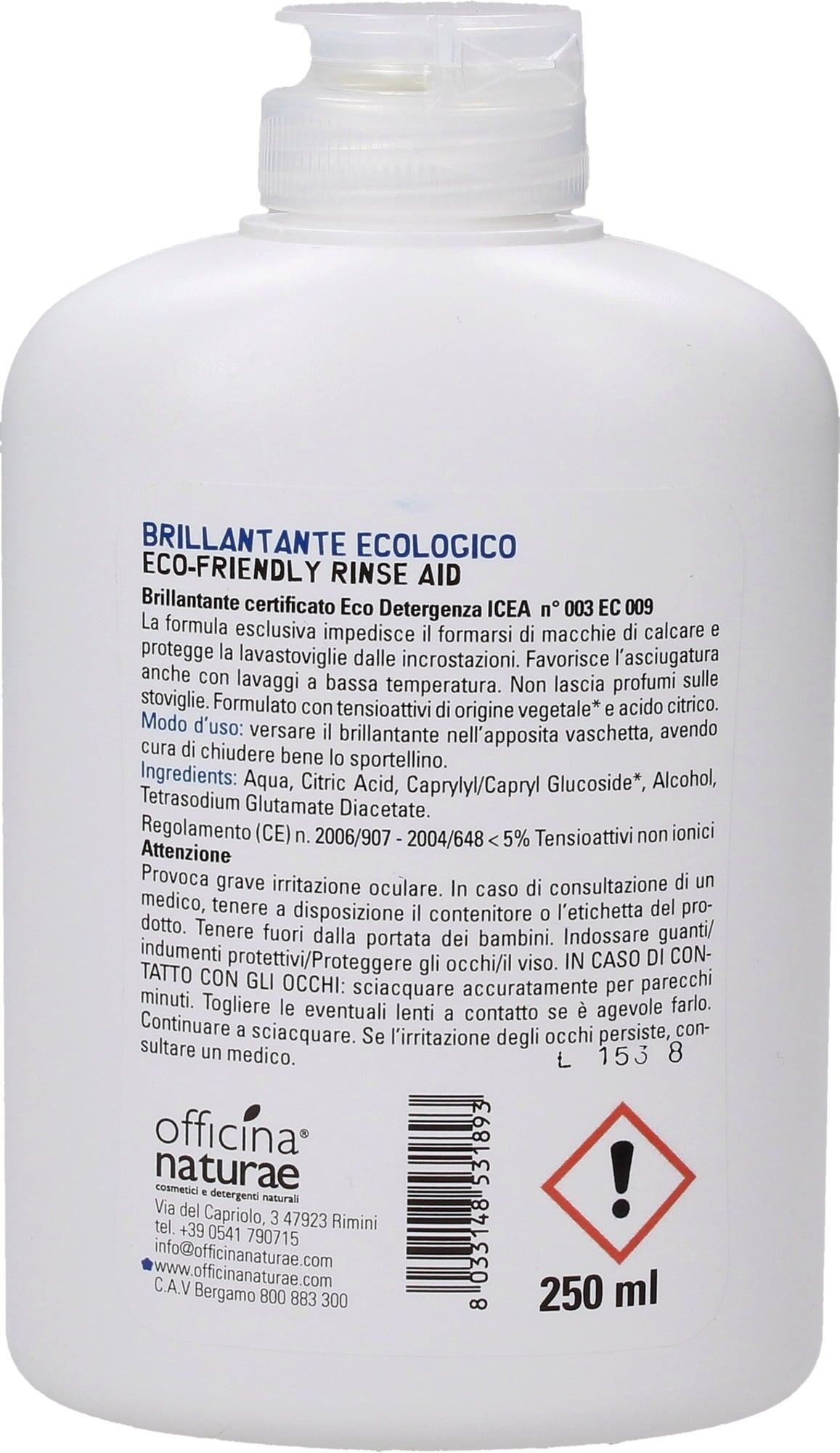 solara Liquide de Rinçage Écologique - 250 ml