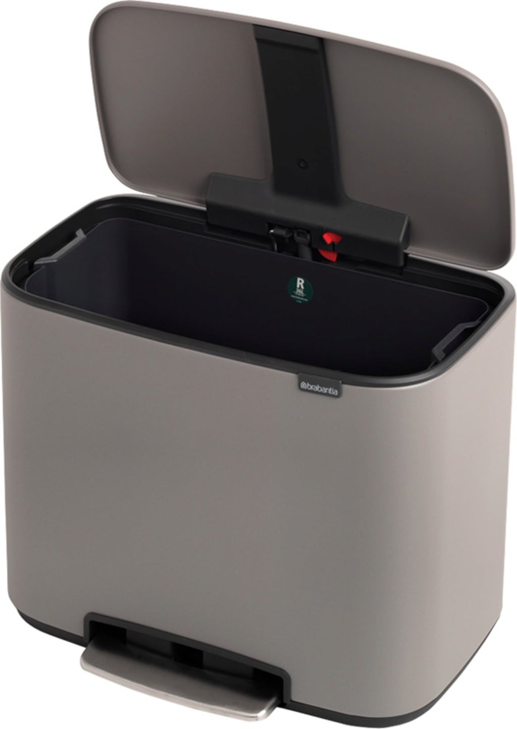 Bo Pedal Bin 36 Litres with Plastic Insert - Mineral Concrete Grey