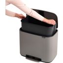 Bo Pedal Bin 36 Litres with Plastic Insert - Mineral Concrete Grey