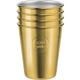 soulbottles 4-delni set Soulcup Steel "Gold" 