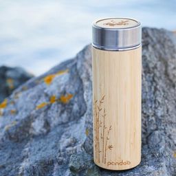 pandoo Bamboo & Stainless Steel Thermal Cup  - 480 ml