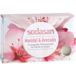 sodasan Sapone Vegetale Bio - Mandorla e Avocado - 100 g