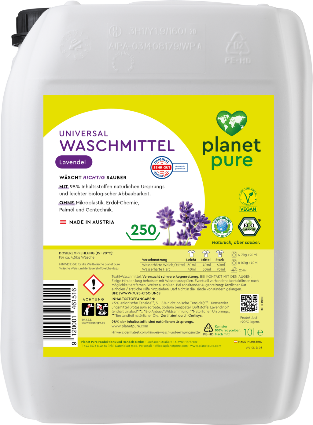 Detersivo Universale in Formato Tanica - Lavanda - 10 L