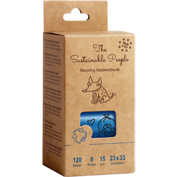 The Sustainable People Dog Waste Bags Made of Recycled Material - 8 rolls 