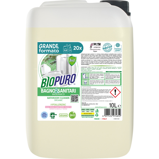 BIOPURO Spray Detergente Bagno & Sanitari - 10 L