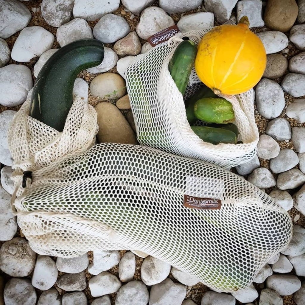 Dantesmile 3-piece Mesh Produce Bag Set - 1 set