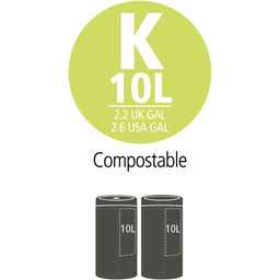 brabantia PerfectFit - Sacchetti Biodegradabili - 10 L (K) - 10 pz. per rotolo