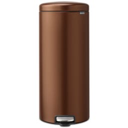 Newicon 30 L Pedal Bin with a Plastic Liner - Warm Bronze