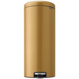 Pattumiera a Pedale - Newicon, 30 L con Inserto in Plastica - Warm Gold