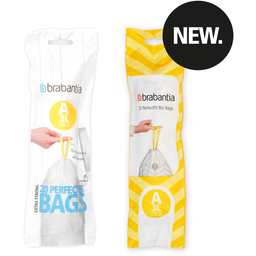 brabantia Worki na śmieci PerfectFit - w rolce - 3L (A) - 20 sztuk