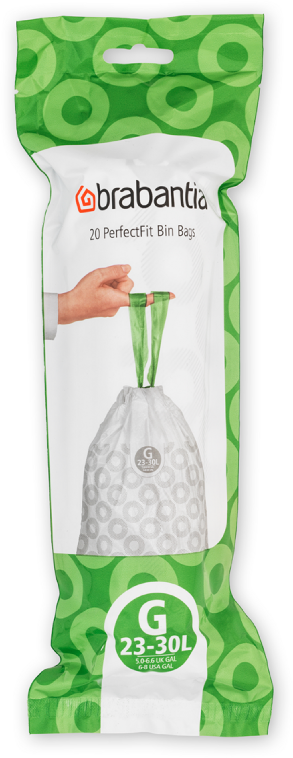 brabantia Sacchetti in Rotolo - PerfectFit - 23-30 L (G) - 20 pezzi