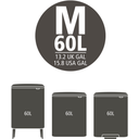 brabantia PerfectFit Müllbeutel - Rollenverpackung - 60L (M) - 10 Stück	