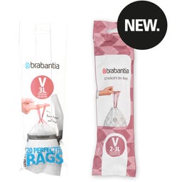 PerfectFit Müllbeutel für Bo Touch Bin - Rollenverpackung - 3L (V) - 20 Stück