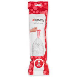 PerfectFit Bin Liners for the Bo Touch Bin - Roll Pack - 20L (Y) - 20 Pieces