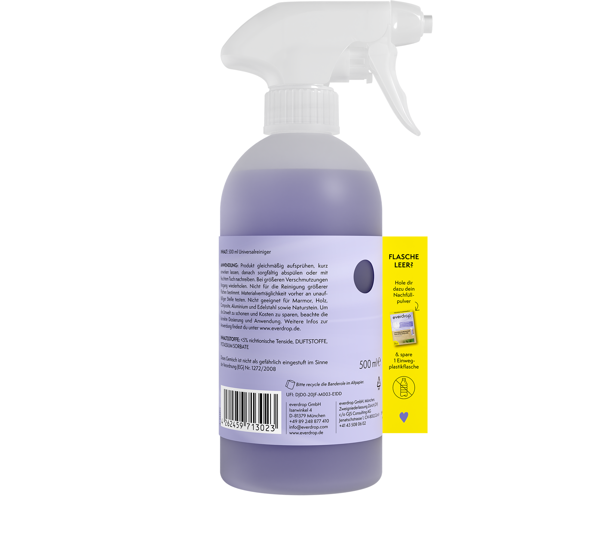 everdrop Nettoyant Universel - Prêt à Emploi - 500 ml
