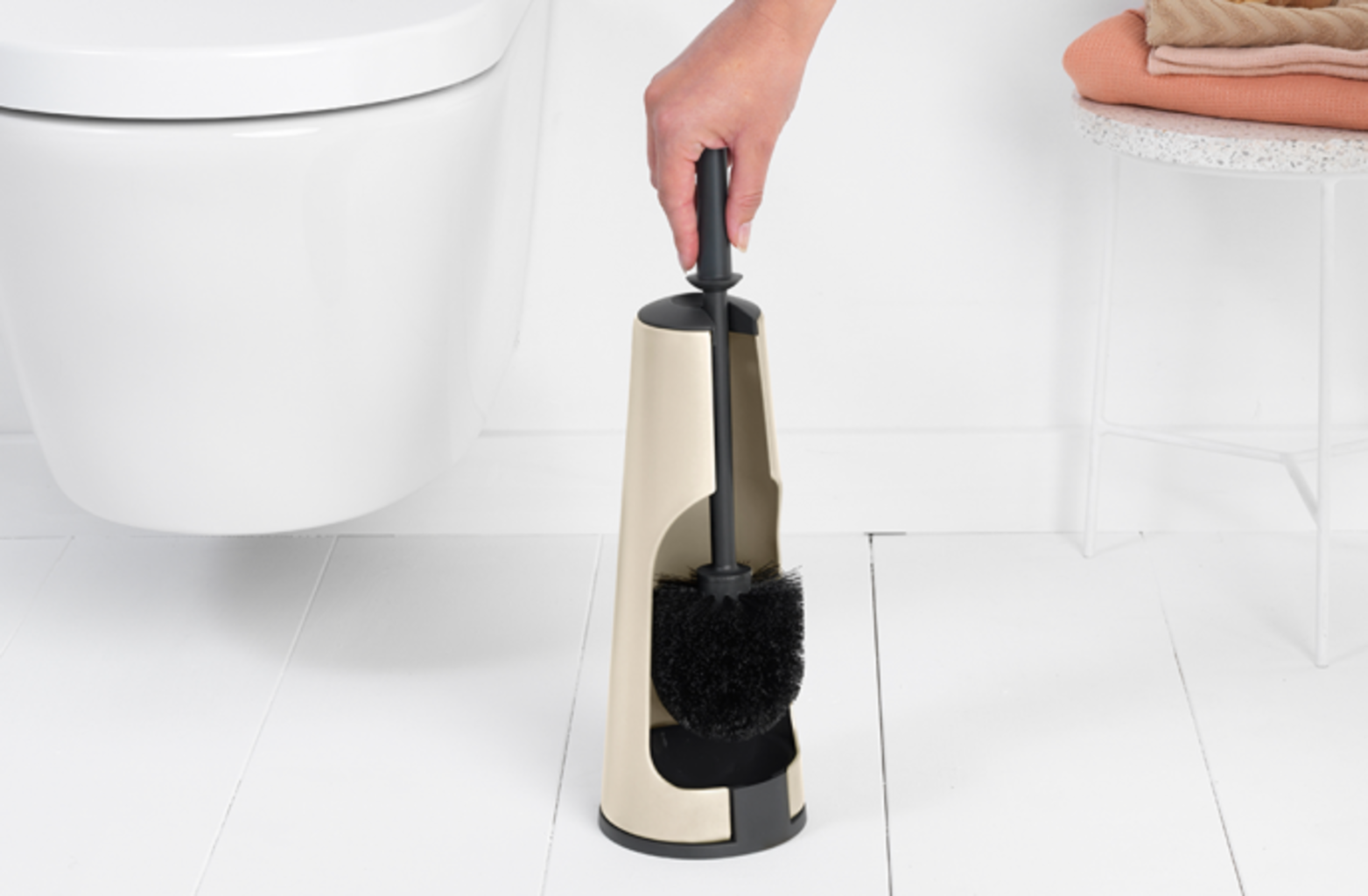 brabantia Set Porta Scopino - Classic - Soft Beige