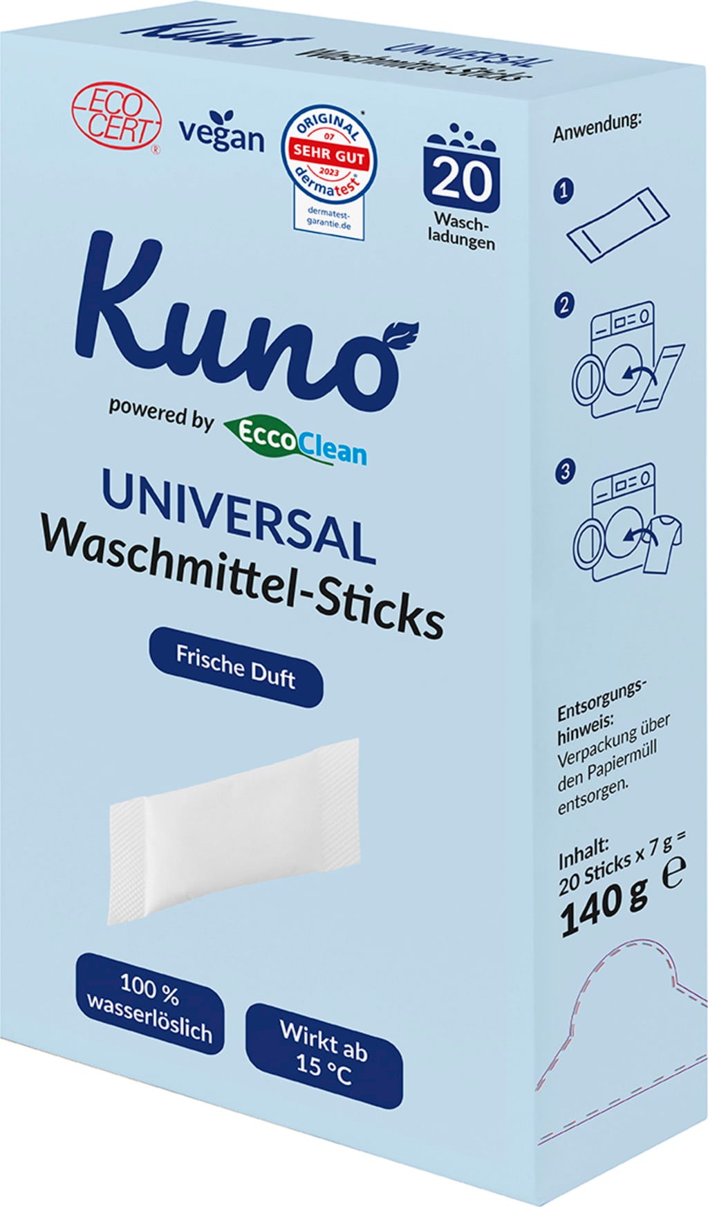 Kuno Środek piorący Sticks Universal