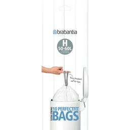 brabantia PerfectFit Soppåsar - Rullförpackning - 50-60L (H) - 10 st