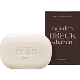 Seifen Manufaktur KLAR 1840 Savon avec Message Bois de Santal - 135 g