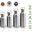 Bambaw Termos ze stali nierdzewnej, 750 ml - Yellow Beam