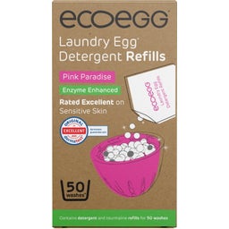 Polnilni paket za jajce za pranje perila z encimi, 50 pranj - Pink Paradise