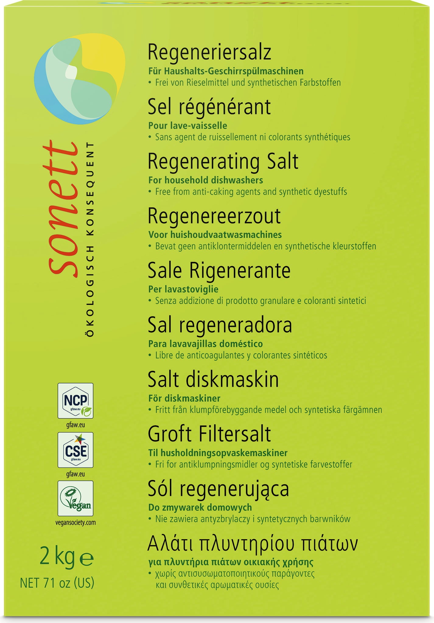 Sonett Sel Régénérant