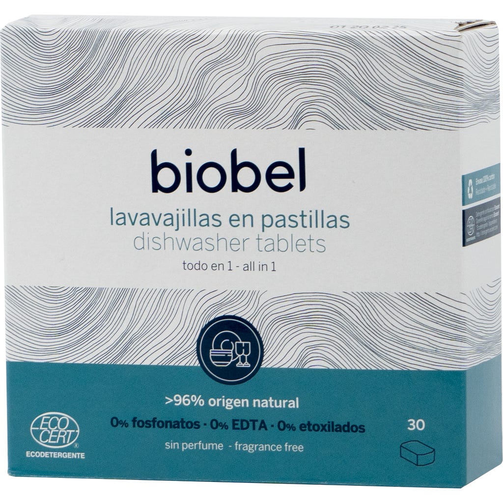 biobel Vaatwastabletten, 30 Stuks - Ecosplendo online shop