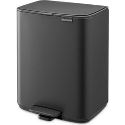 brabantia Bo Kosz na śmieci z pedałem, 12 L - Mineral Infinite Grey