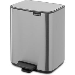 brabantia Bo Pedal Bin, 7L - Matt Steel Fingerprint Proof