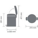 Pojemnik na śmieci Newicon 5 L z plastikową wkładką