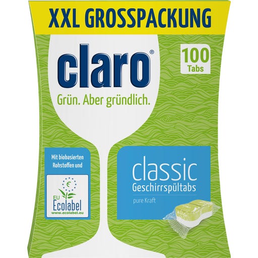 claro ECO Tabs per Lavastoviglie Classic - 100 pz.