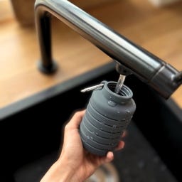 pandoo Zložljiva steklenica za pitje - anthracite