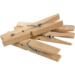 Bürstenhaus Redecker Wooden Clothes Pegs with Coil Spring - 20 pieces, loose