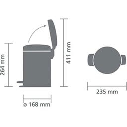 Newicon Pojemnik 3 L z plastikowym wkładem