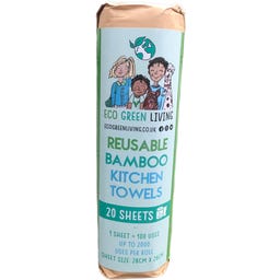 Eco Green Living Wiederverwendbare Küchenrolle aus Bambus - 20 Stk