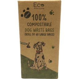 Eco Green Living Kompostierbare Hundekotbeutel - 60 Stk