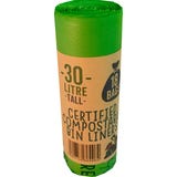 Eco Green Living Kompostierbare Abfalls&auml;cke 30 Liter