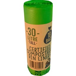 Eco Green Living Kompostierbare Abfallsäcke 30 Liter - 18 Stk