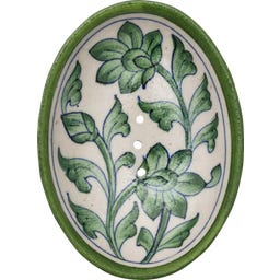 Tranquillo Blue Pottery Soap Dish - 1 Pc