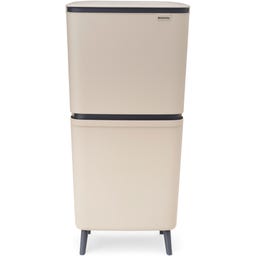 SortUp Hi - Pattumiera per il Riciclo 20 + 25 L - Soft Beige