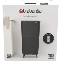 Poubelle de Recyclage SortUp Hi, 20 + 25 L - Dark Grey