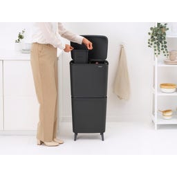 Poubelle de Recyclage SortUp Hi, 20 + 25 L - Dark Grey